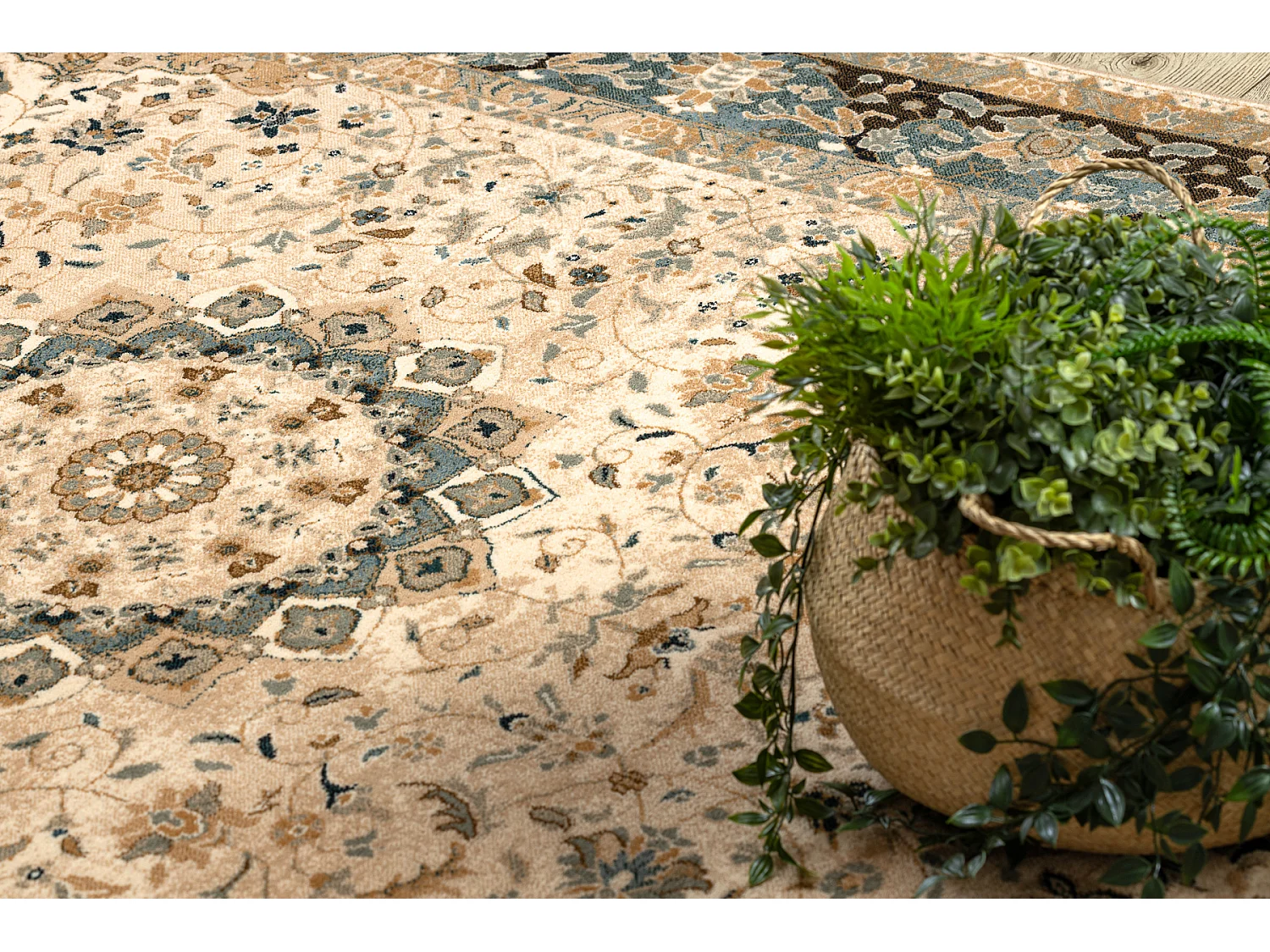 Tapis en laine OMEGA Adagio Vintage, rougette cognac 200x300 cm