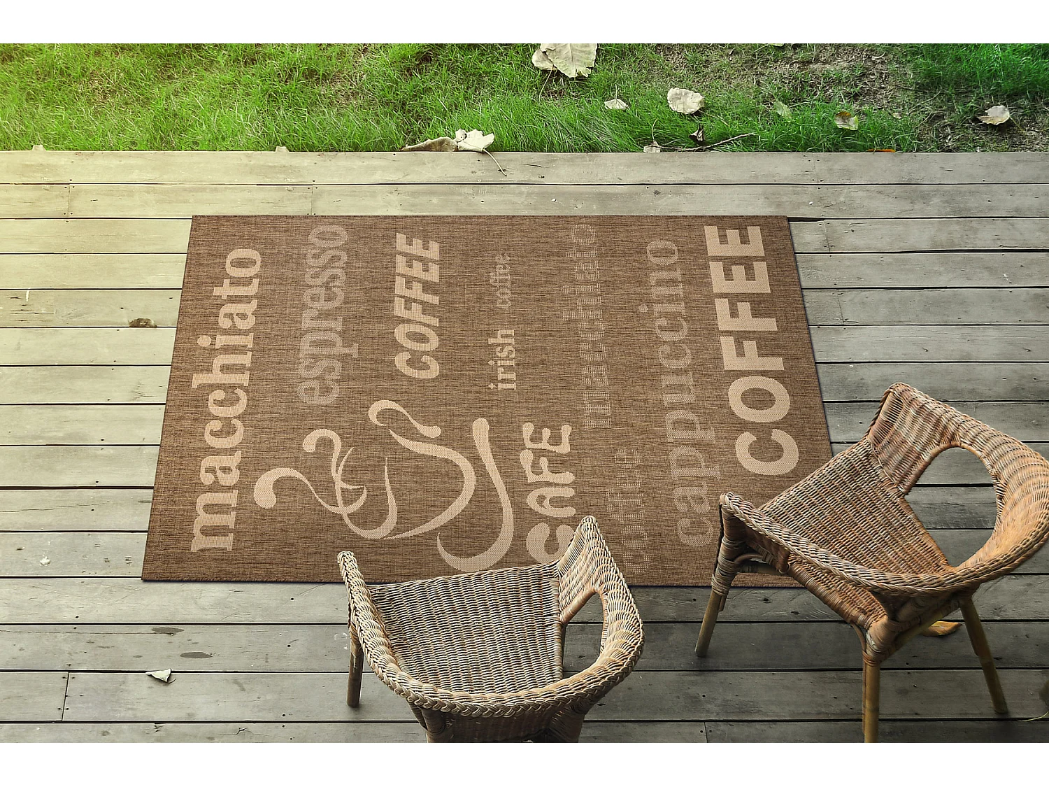 Sisal tapijt SISAL FLOORLUX 20221 coffee / meer 140x200 cm