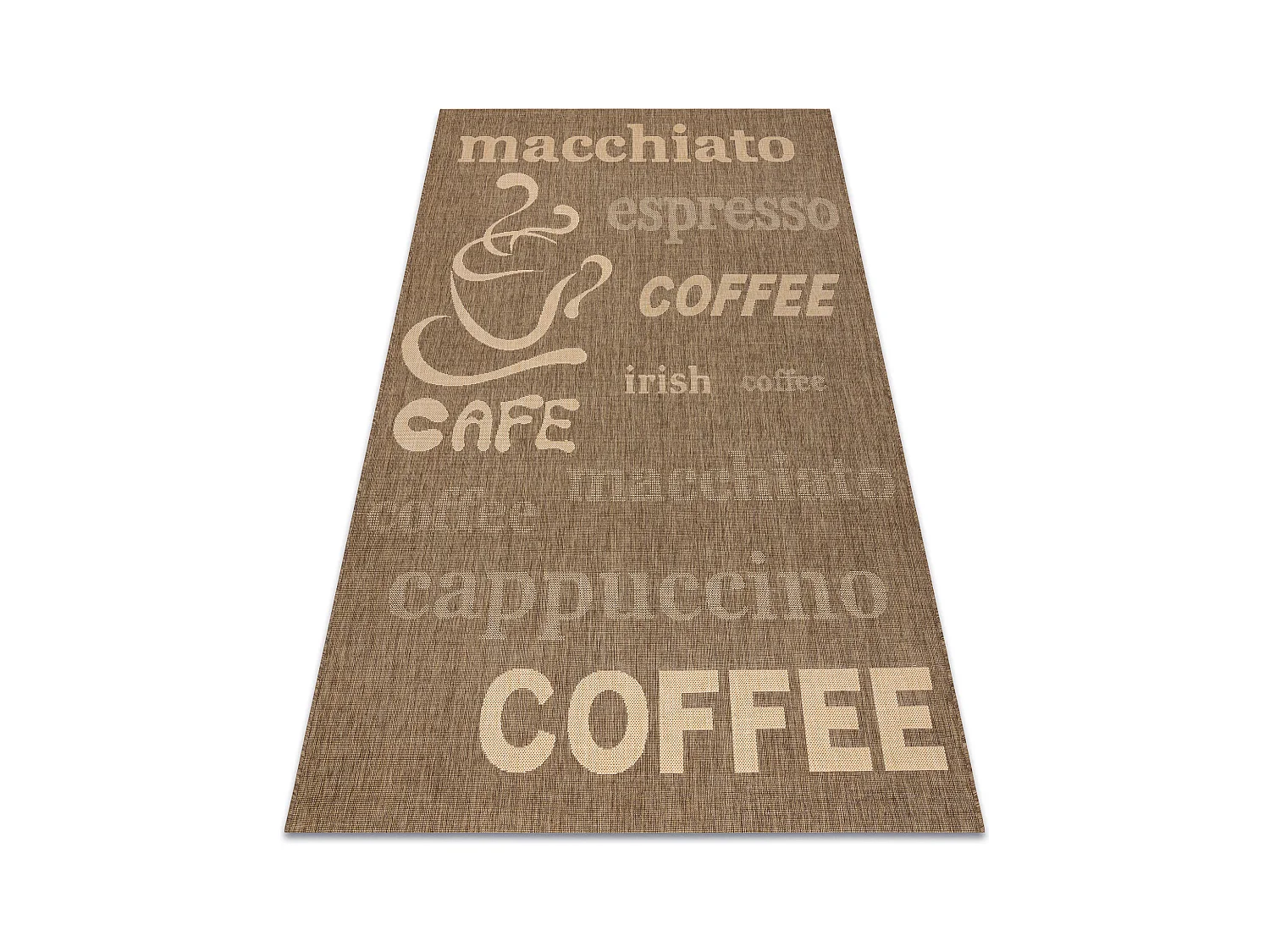TAPIS EN CORDE SIZAL FLOORLUX 20221 café / mais 200x290 cm