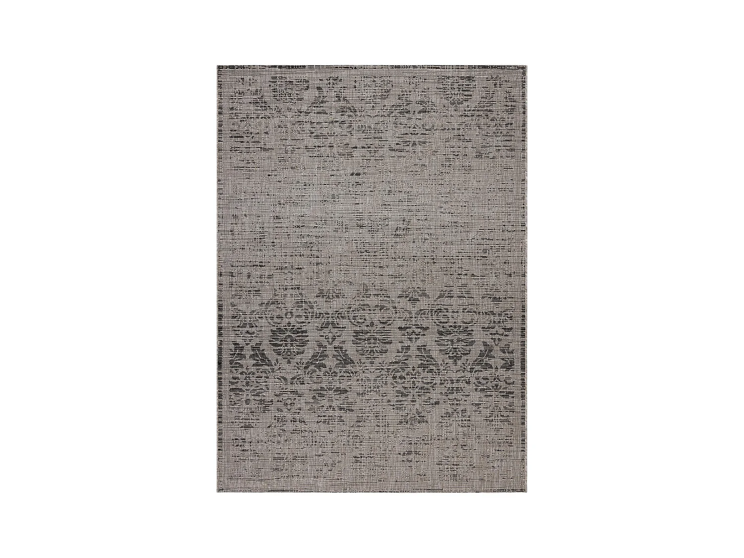 Sisal tapijt SISAL FLOORLUX 20211 zilver / Zwart 120x170 cm