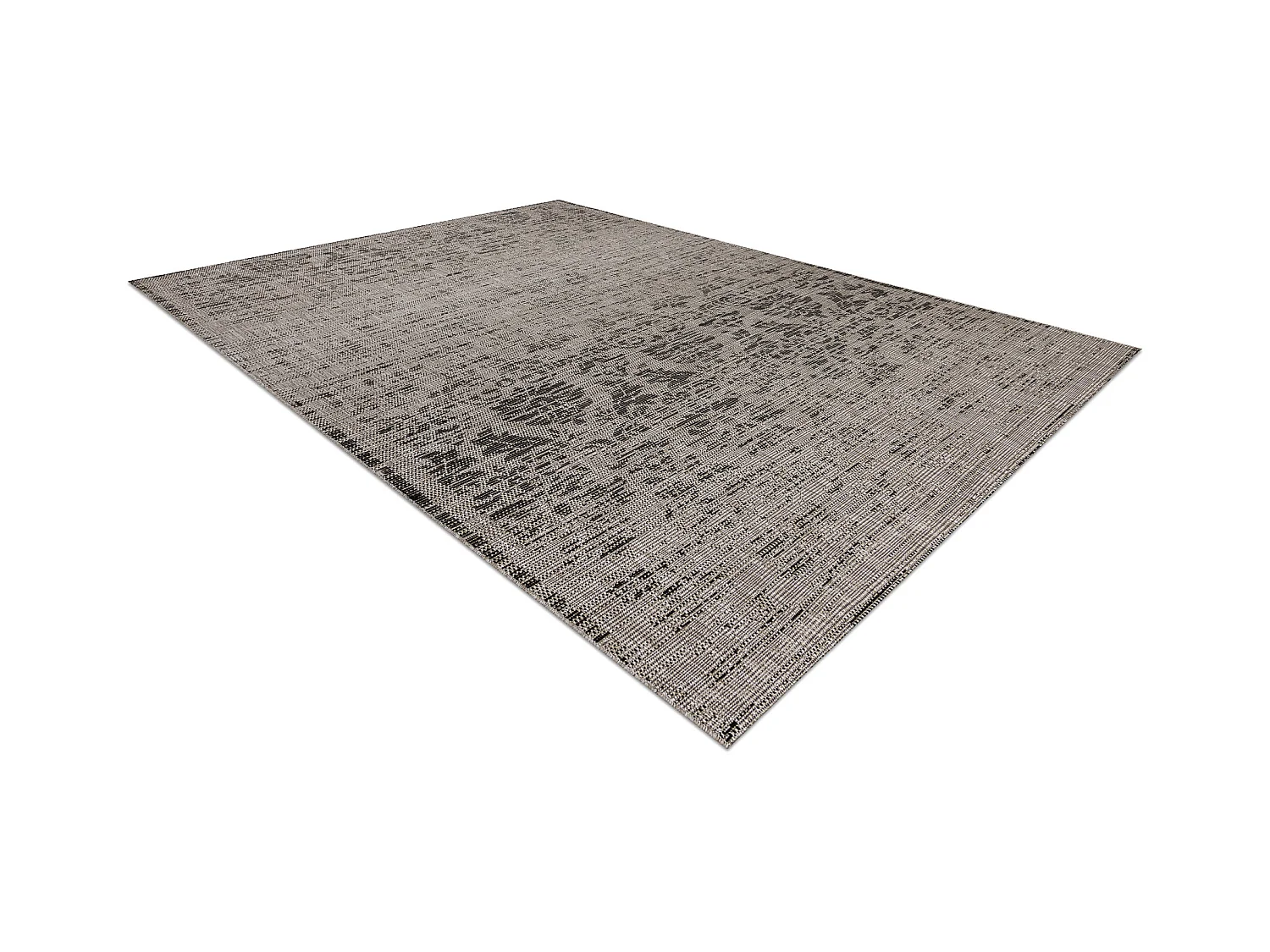 Sisal tapijt SISAL FLOORLUX 20211 zilver / Zwart 120x170 cm