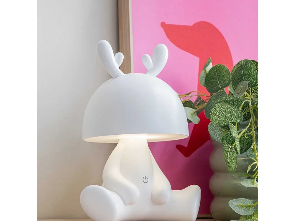 Lampe à poser en plastique LED Deer Blanc