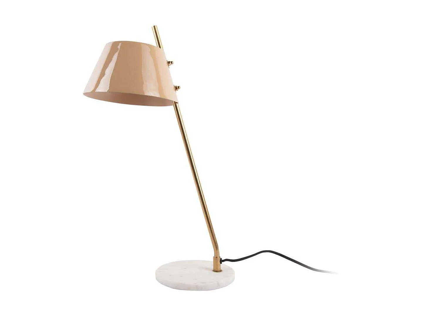 Lampe à poser en métal et marbre Savvy