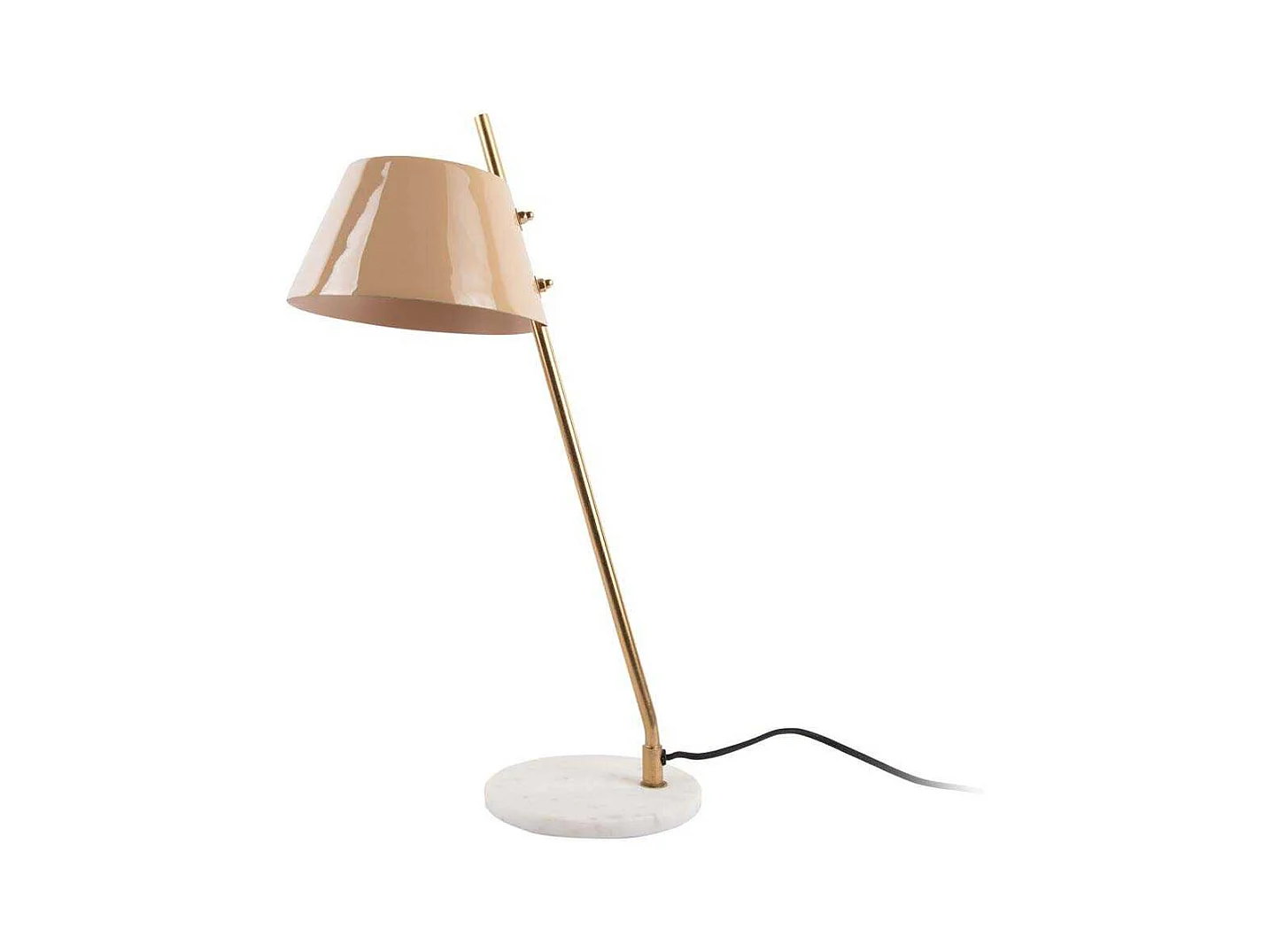 Lampe à poser en métal et marbre Savvy