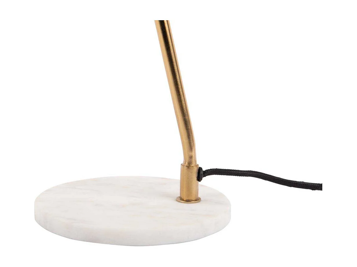 Lampe à poser en métal et marbre Savvy