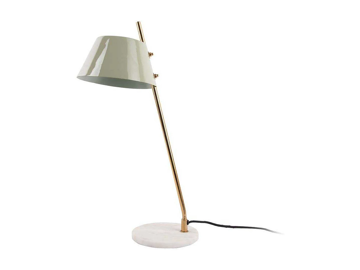 Lampe à poser en métal et marbre Savvy