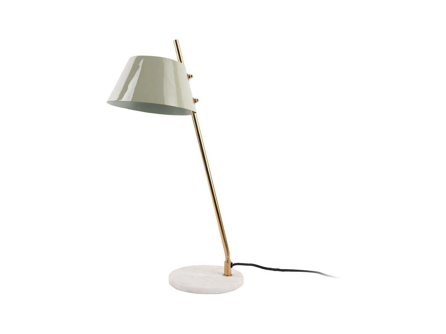 Lampe à poser en métal et marbre Savvy