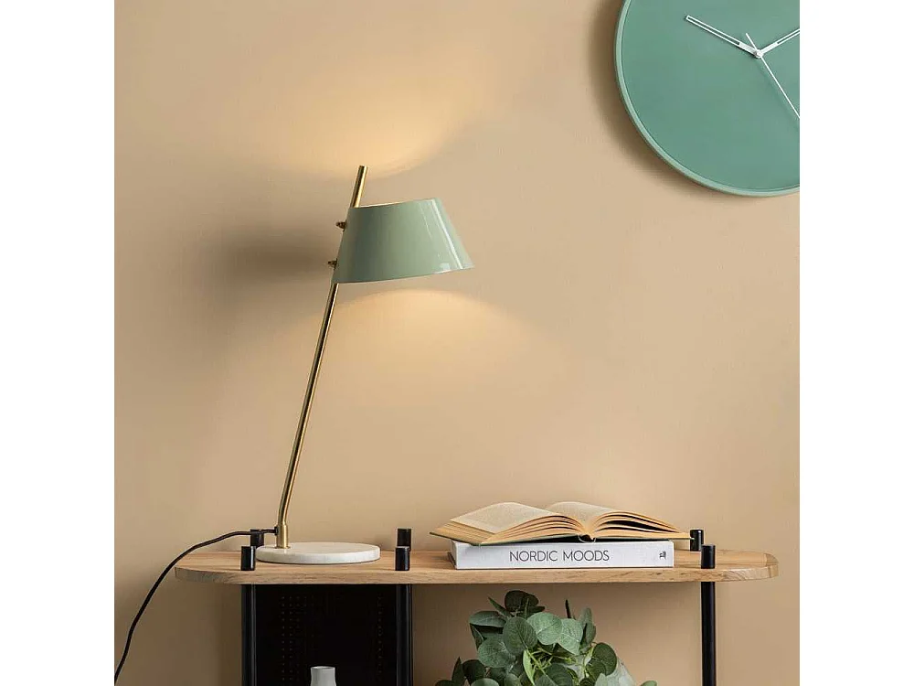 Lampe à poser en métal et marbre Savvy