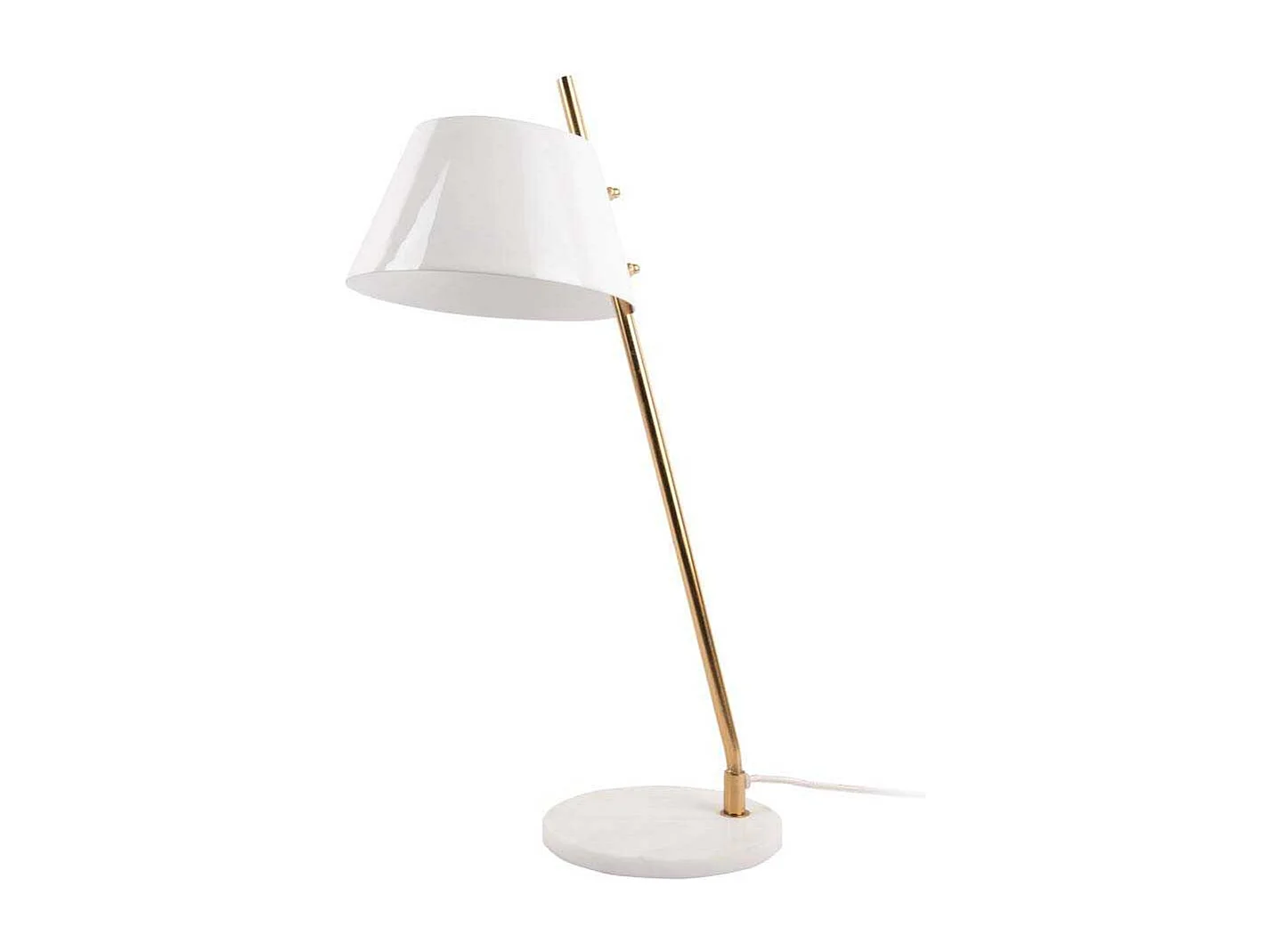 Lampe à poser en métal et marbre Savvy