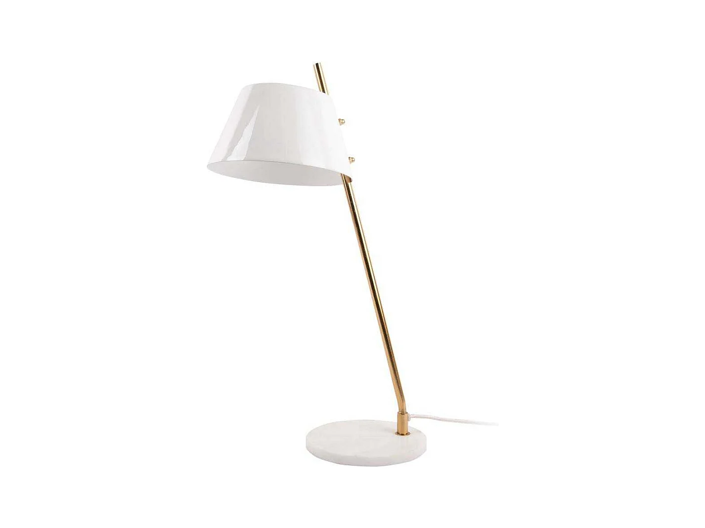 Lampe à poser en métal et marbre Savvy