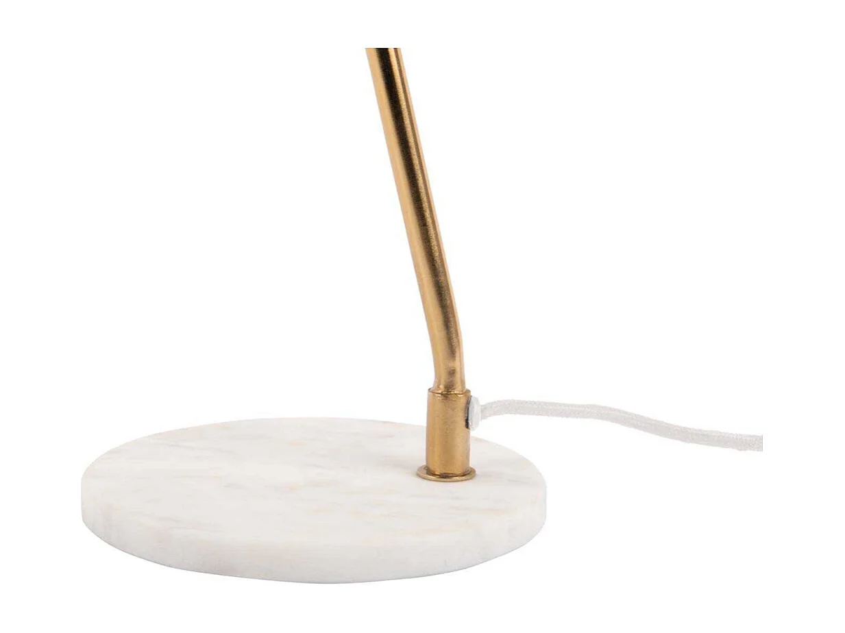 Lampe à poser en métal et marbre Savvy