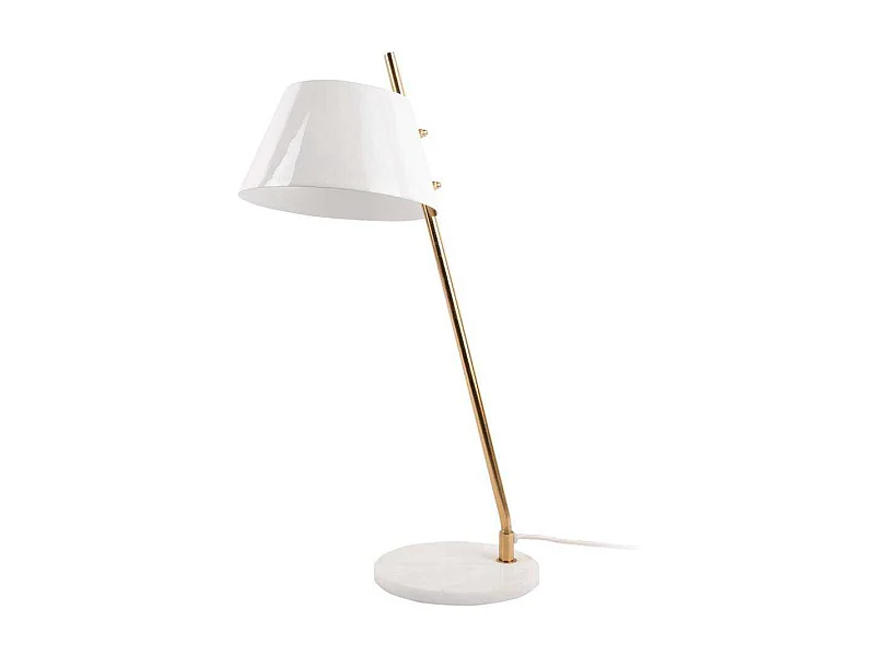 Lampe à poser en métal et marbre Savvy