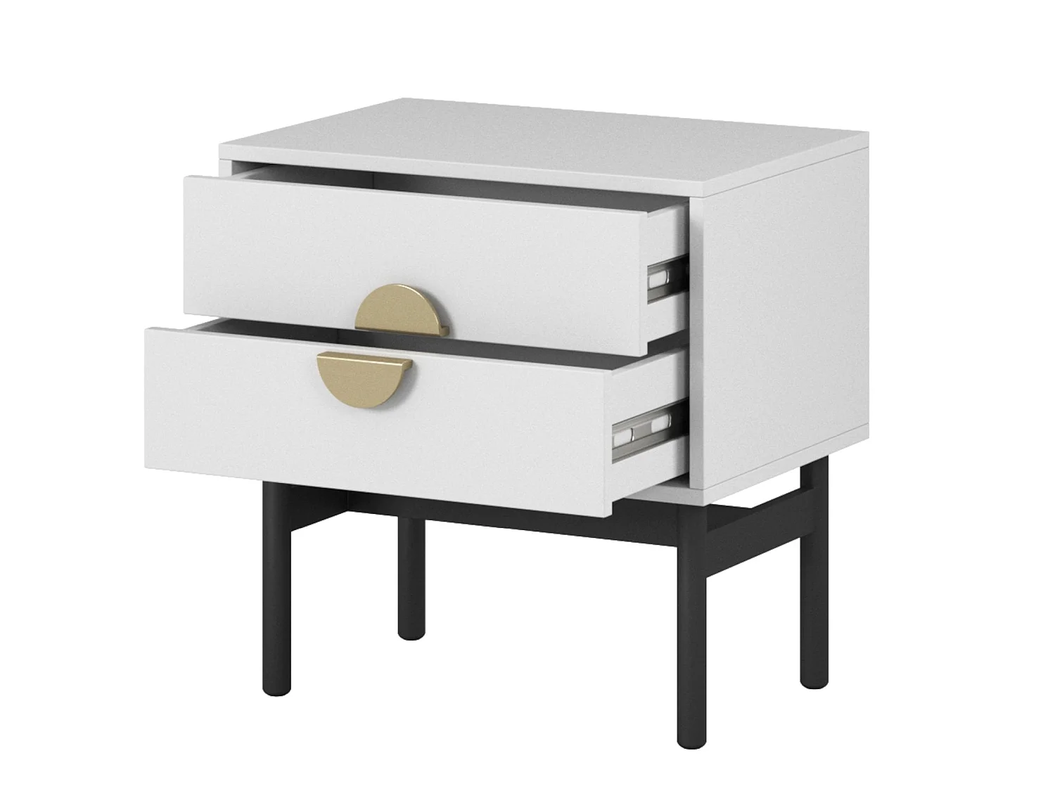 Table de chevet - 55 cm - blanc - STOON
