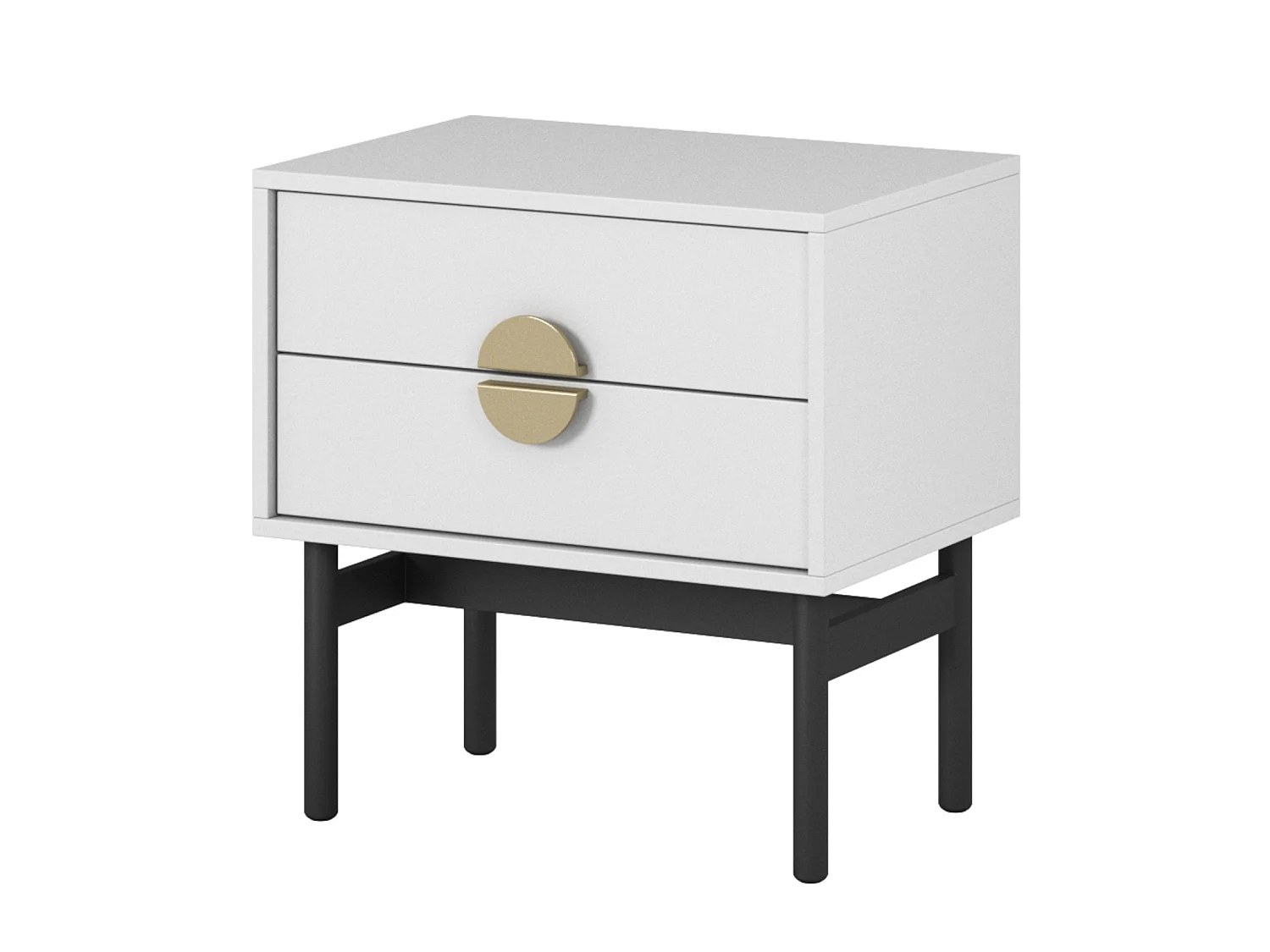 Table de chevet - 55 cm - blanc - STOON