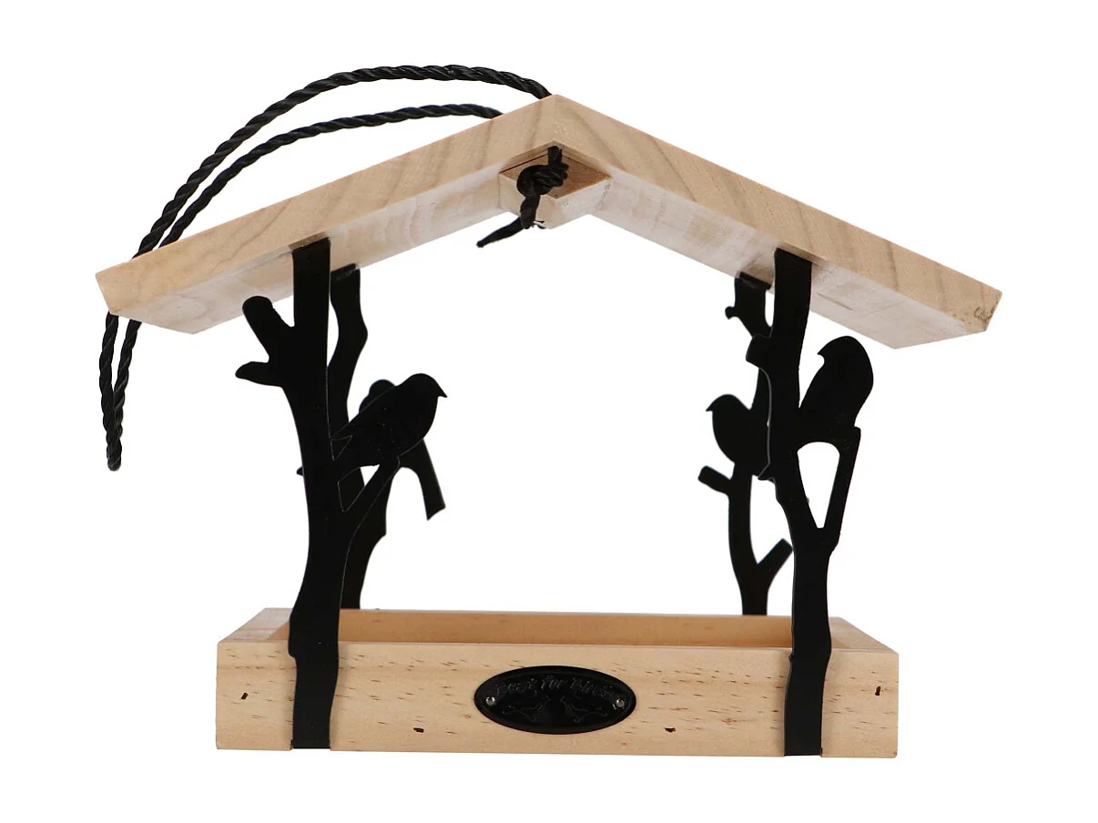 Mangeoire à suspendre en Pin et fer