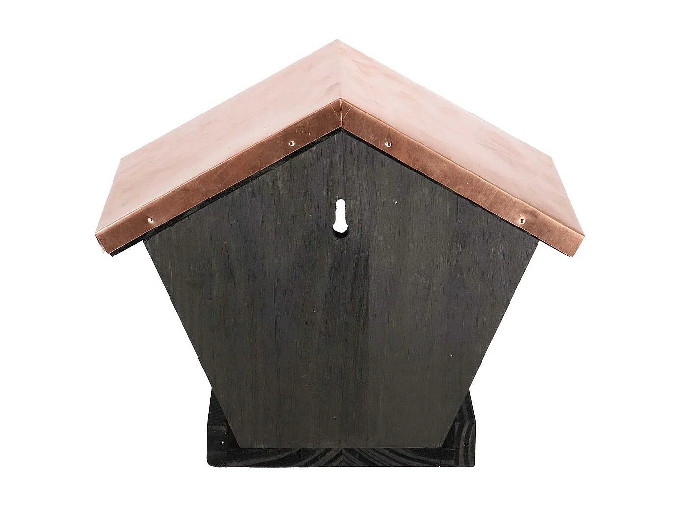 Mangeoire murale en pin et cuivre