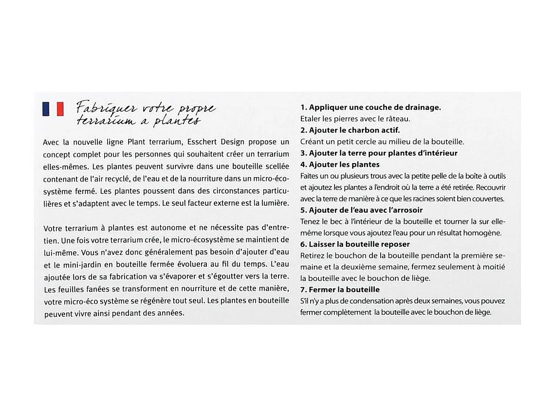 Kit terrarium végétal à faire soi-même DIY 5 litres