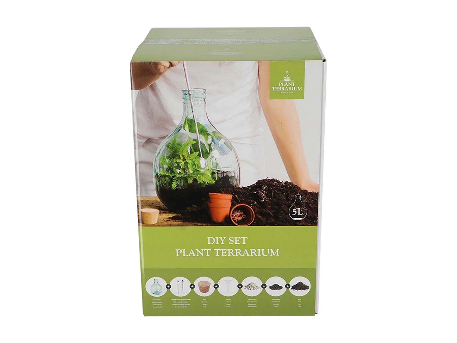Kit terrarium végétal à faire soi-même DIY 5 litres