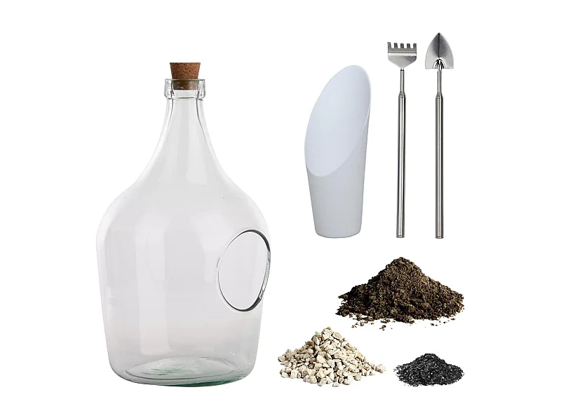 Kit terrarium végétal à faire soi-même DIY 3 litres