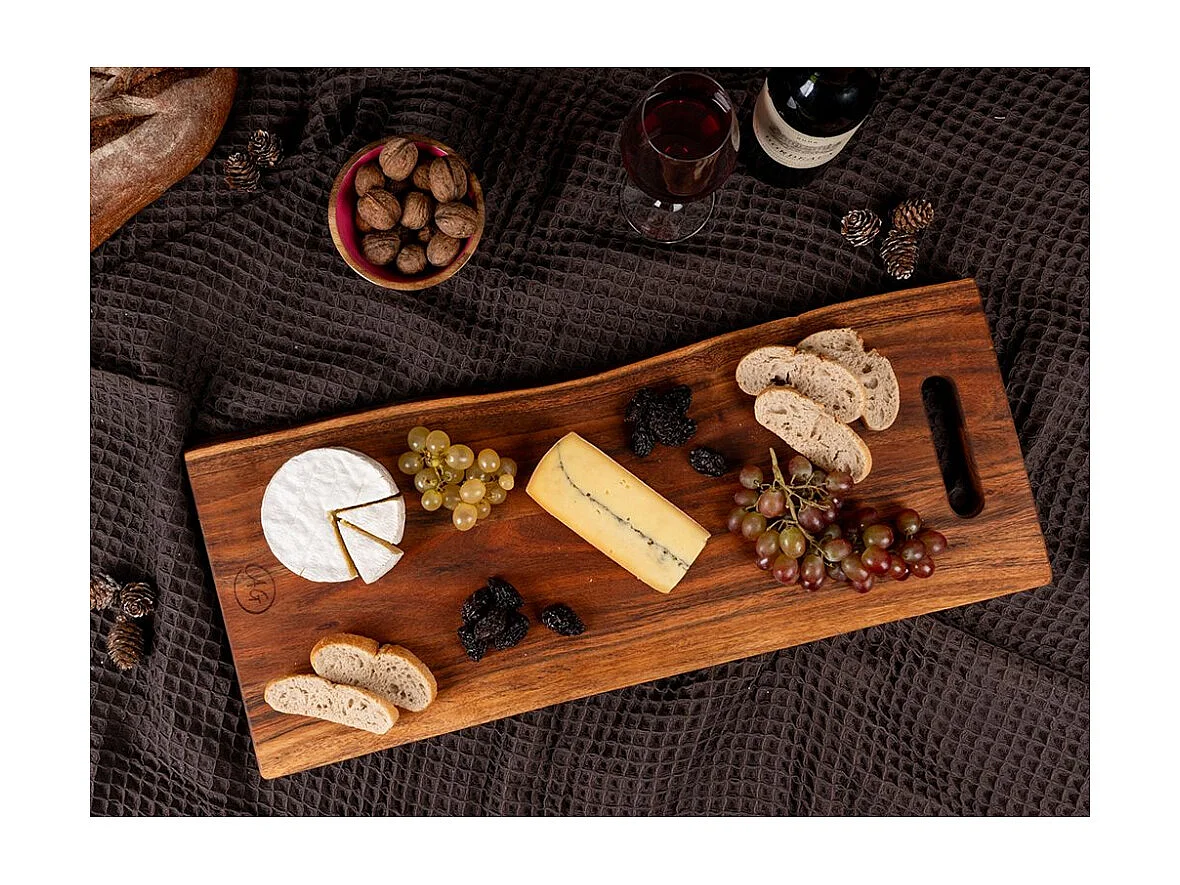 Planche à découper en acacia 65 x 26 x 2 cm