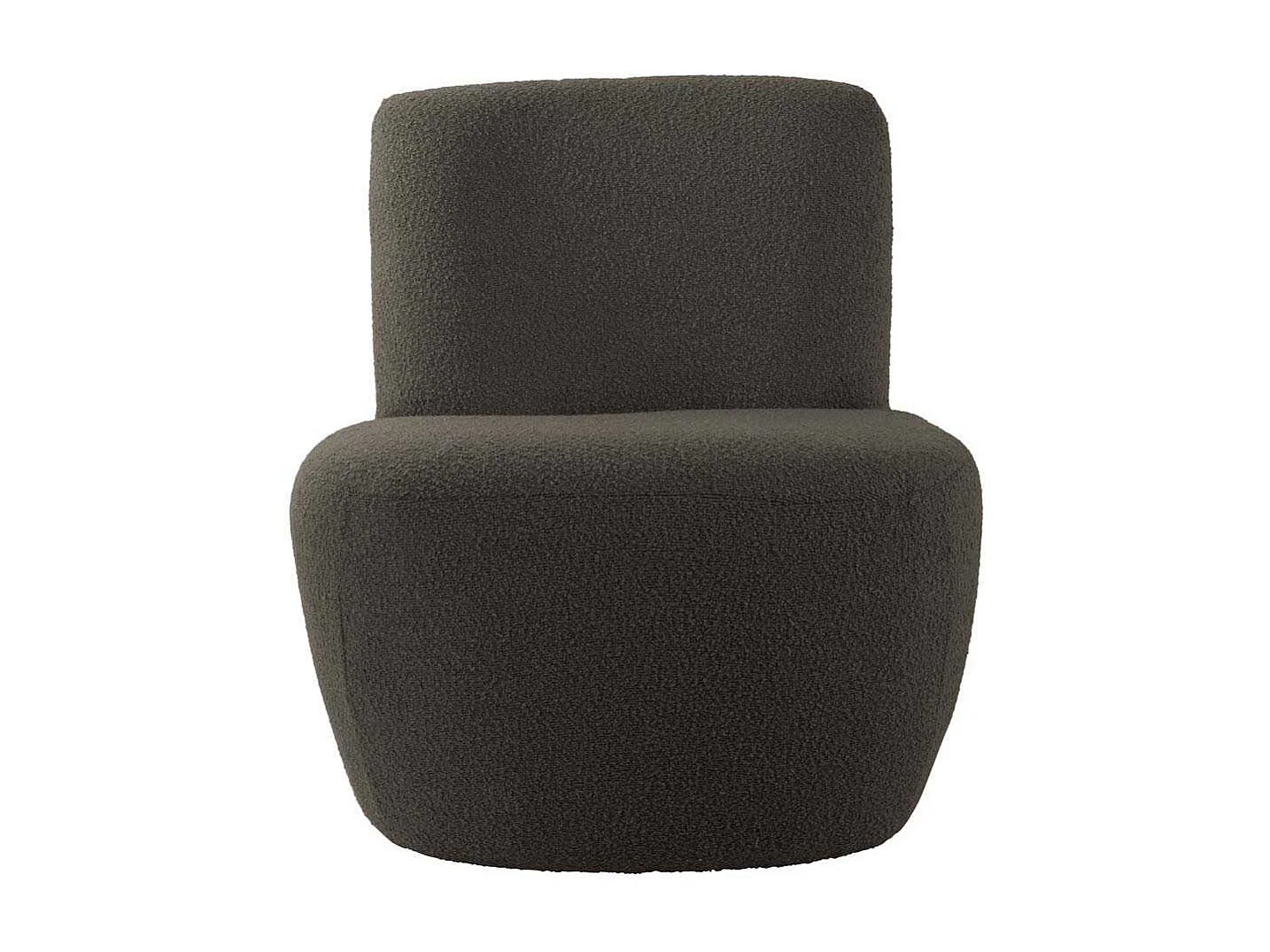 Chaise lounge en tissu bouclette Ada