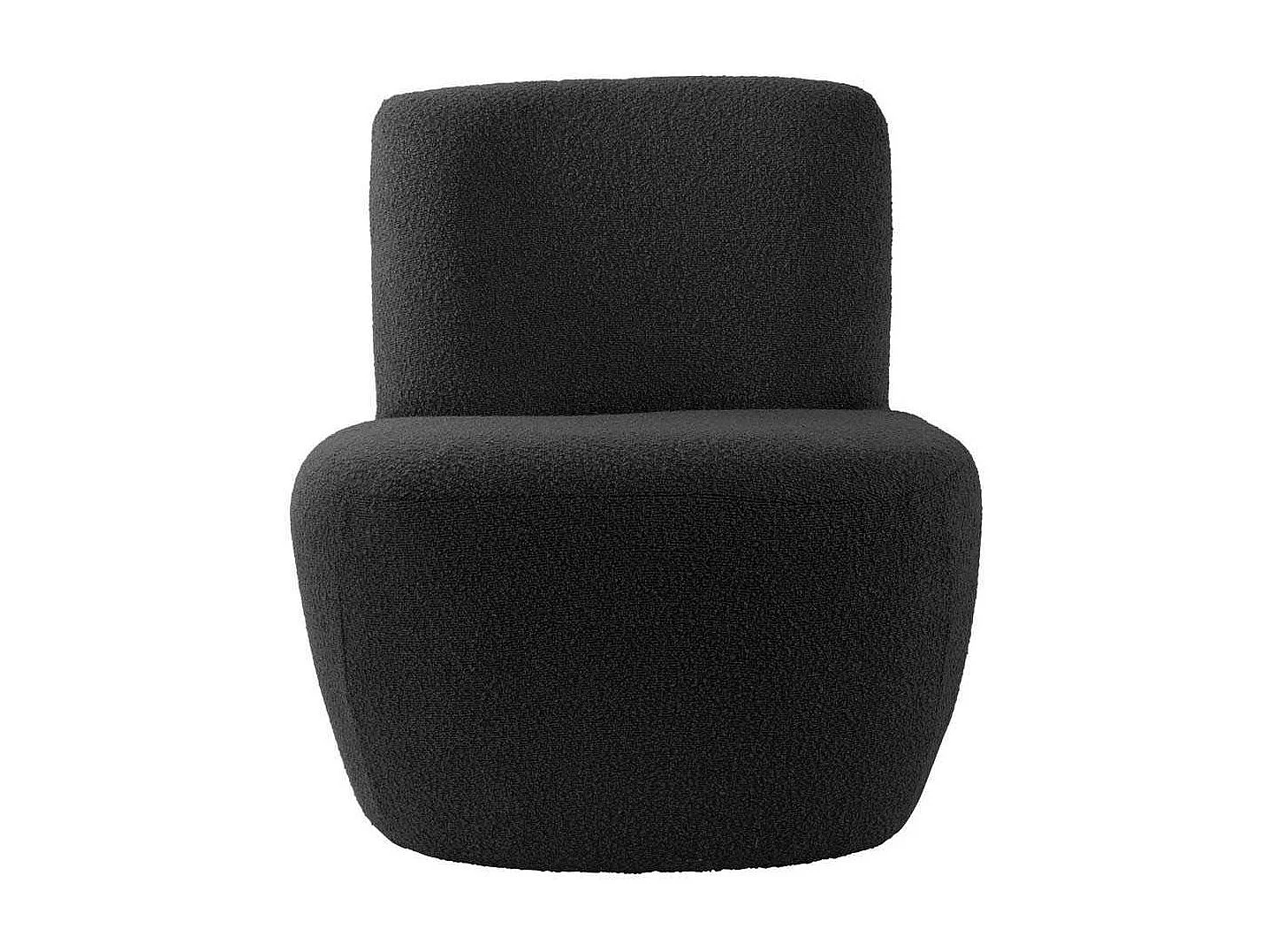 Chaise lounge en tissu bouclette Ada