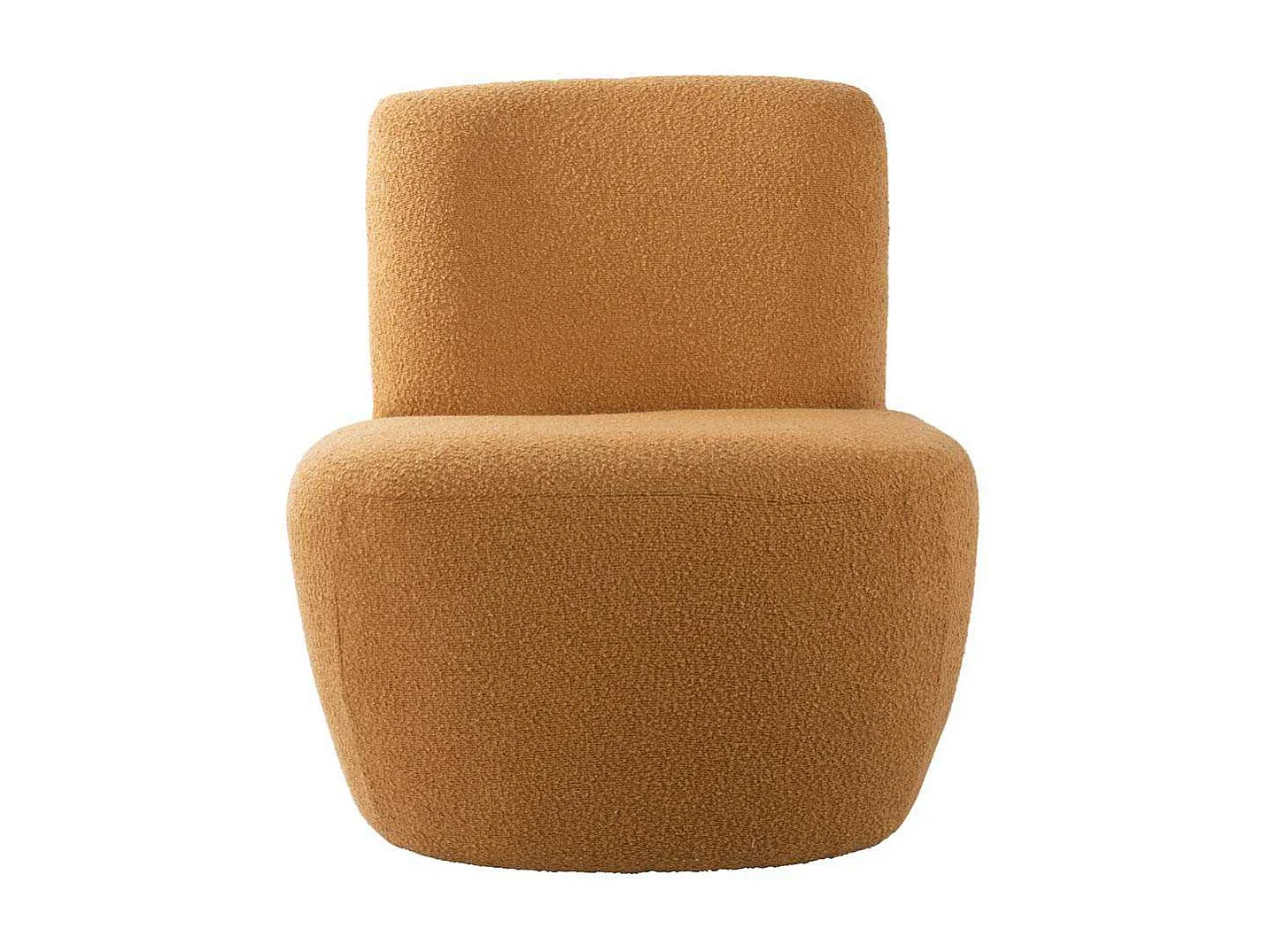 Chaise lounge en tissu bouclette Ada