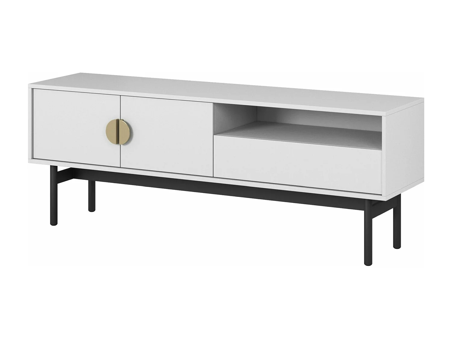 TV-Element mit Schublade - weiß - 154 cm - STOON