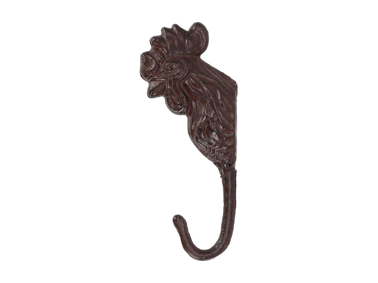 Lot de 2 crochets en fonte Coq