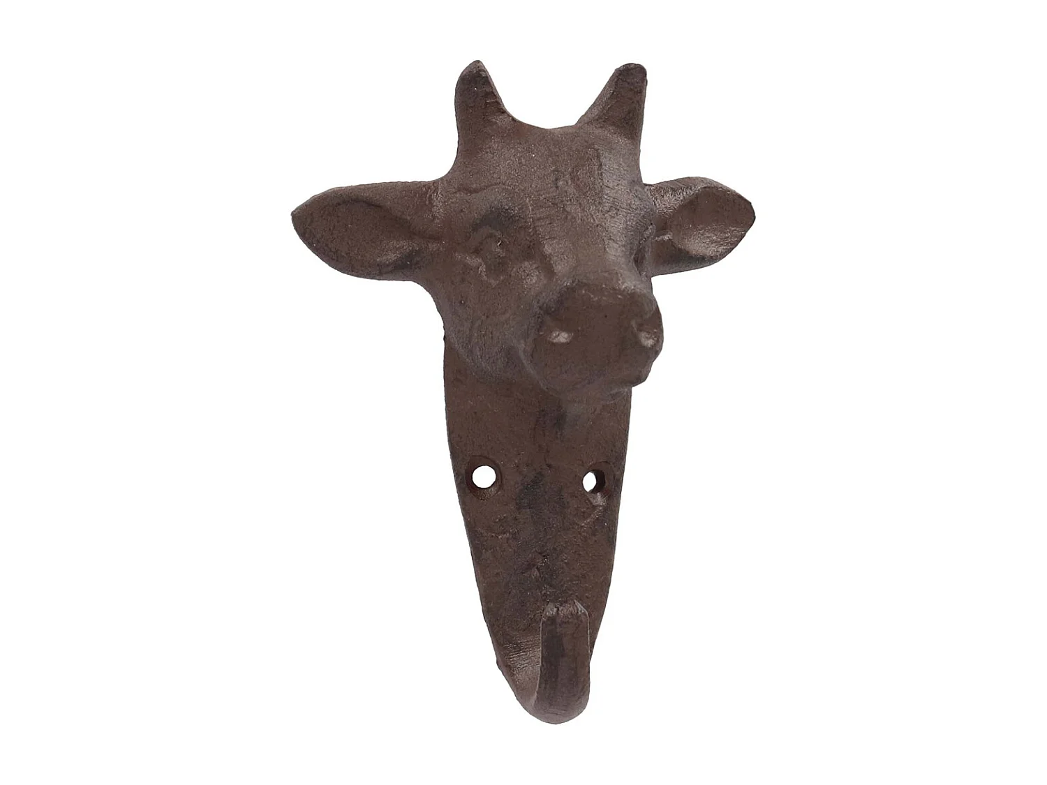 Lot de 2 crochets en fonte Vache