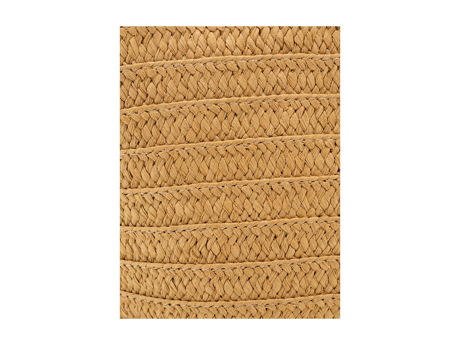 Sac cabas tressé naturel avec anses rondes