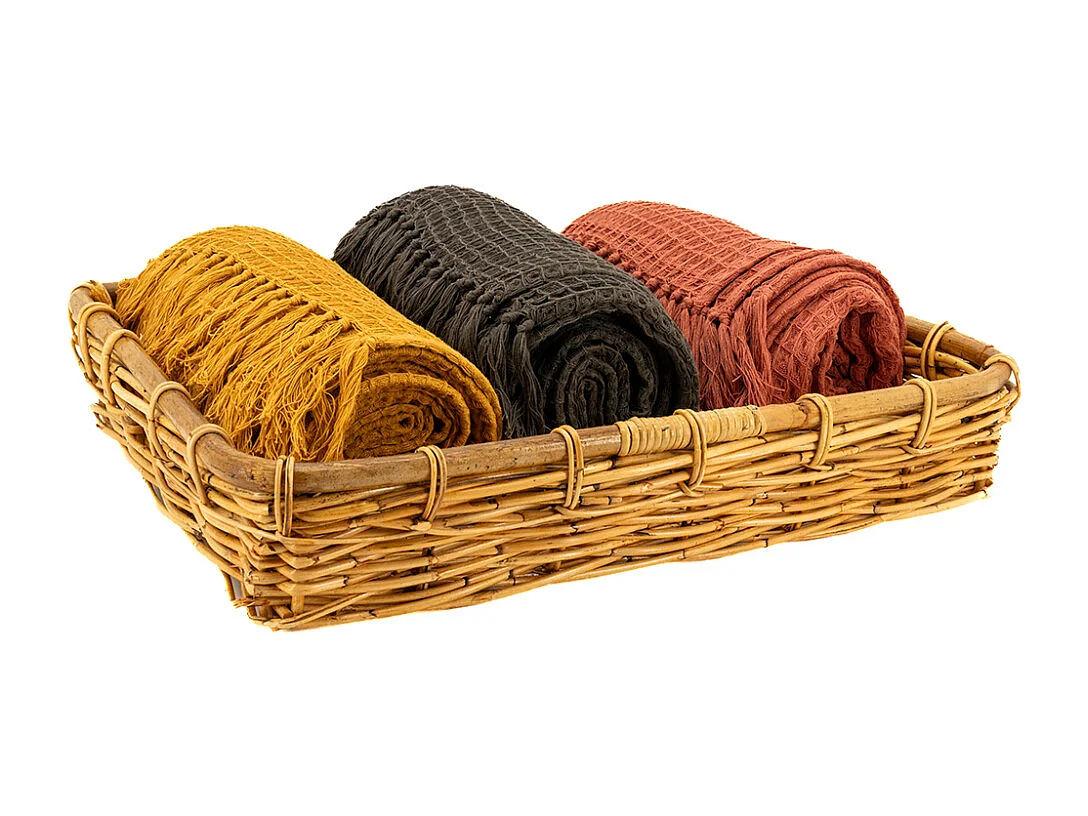 Manne rectangulaire en poelet naturel