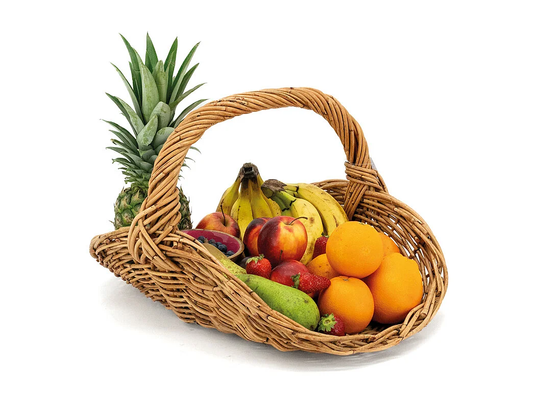 Corbeille Papillon en poelet naturel