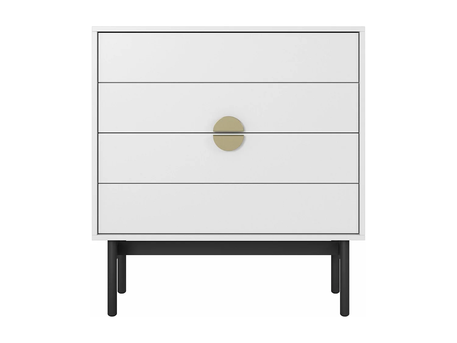 Commode à tiroirs - 85 cm - blanc - STOON