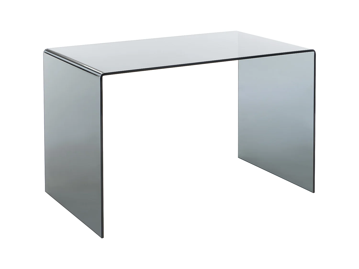 Bureau - Verre trempé fumé - Noir - ELSTRON