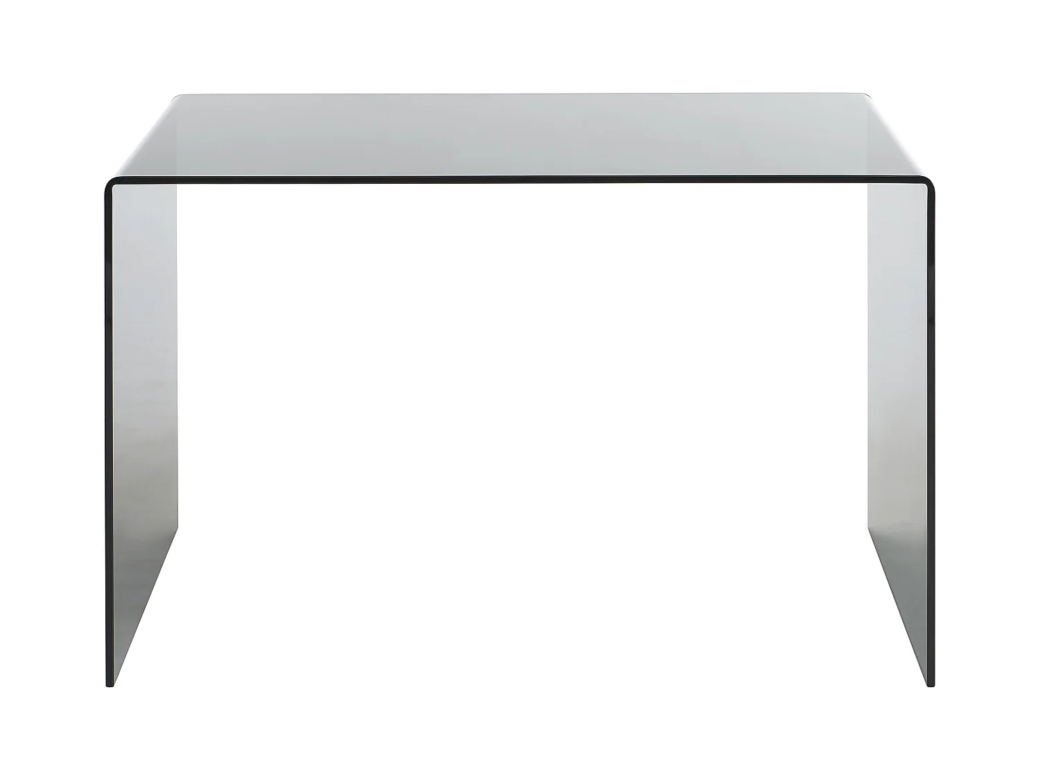 Bureau - Verre trempé fumé - Noir - ELSTRON