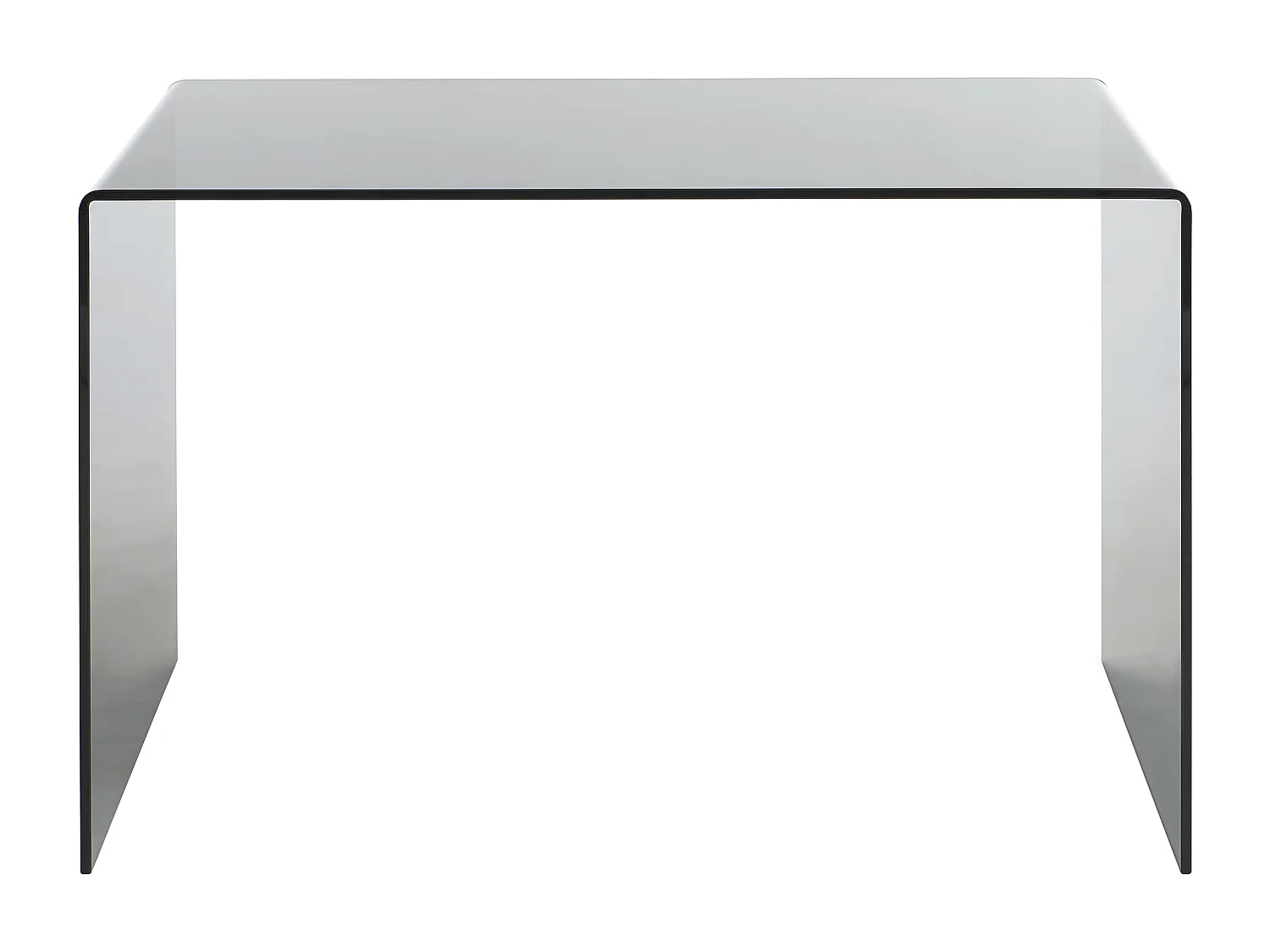 Bureau - Verre trempé fumé - Noir - ELSTRON