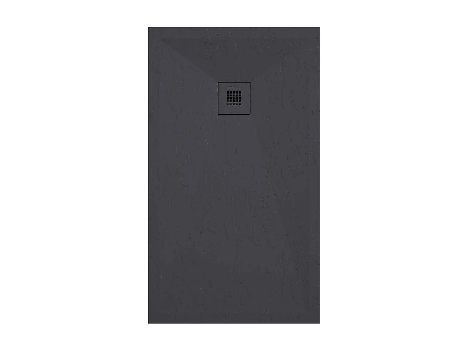 Receveur de douche anthracite finition ardoise Stone Plus, grille de couleur - 180 x 90 cm