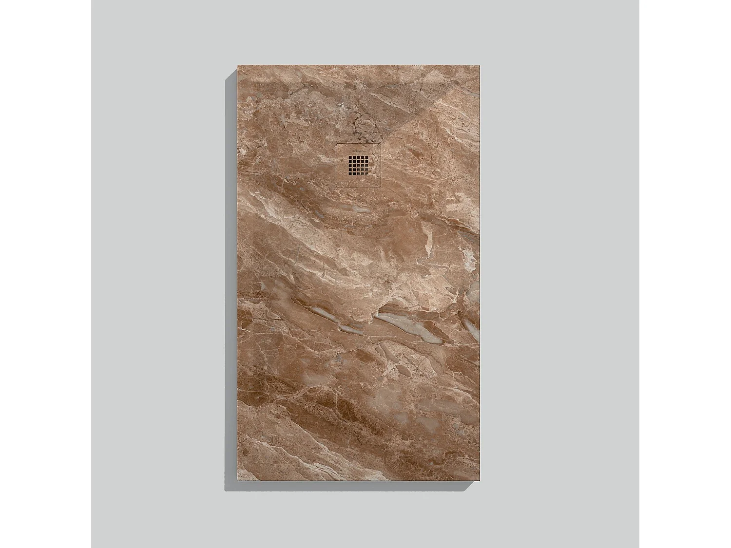 Receveur de douche Empereur clair, finition Lisse Stone 3D, grille de couleur - 180 x 90 cm