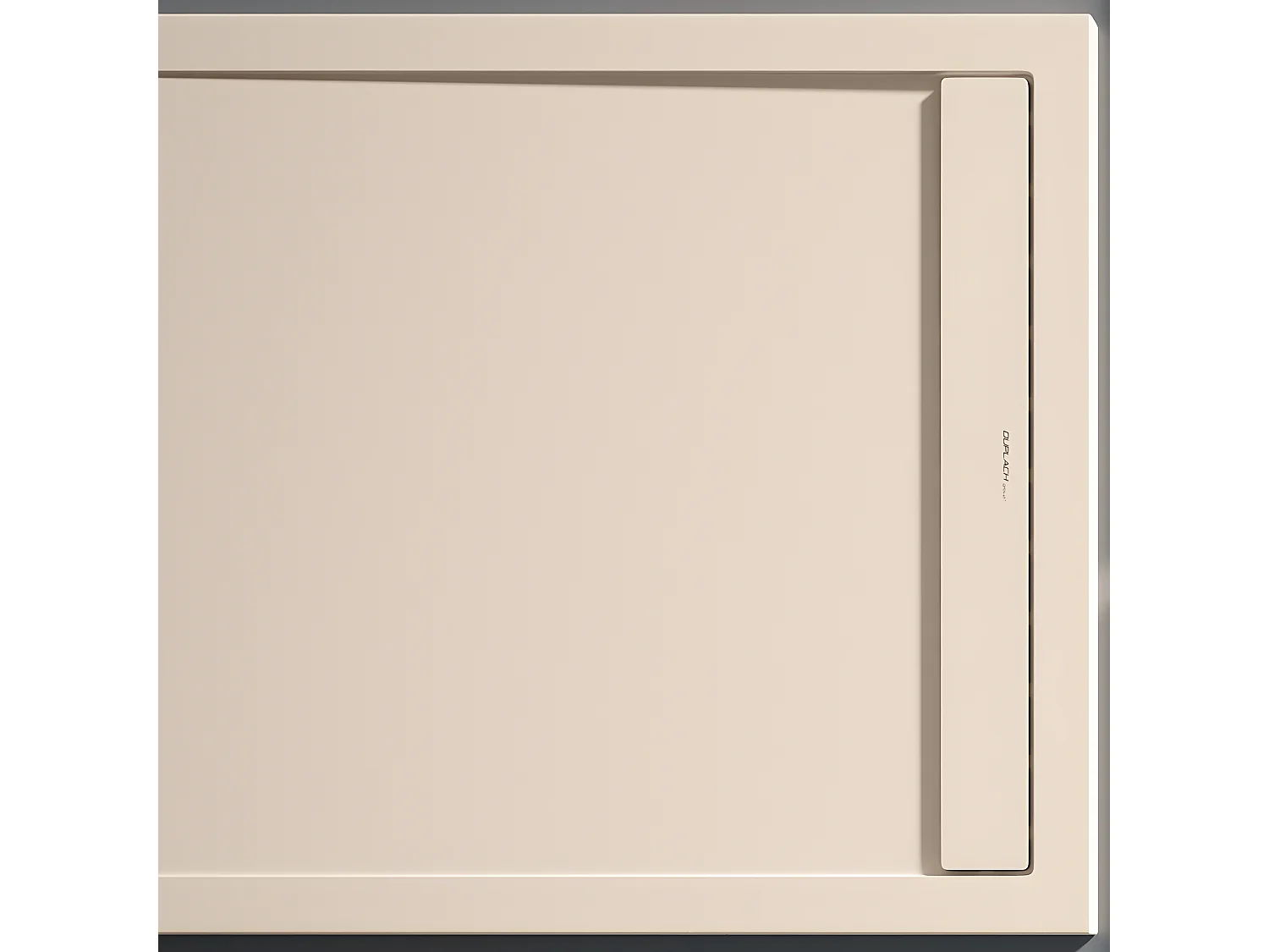 Receveur de douche Crème, finition Lisse Stone SMART, grille de couleur - 140 x 70 cm