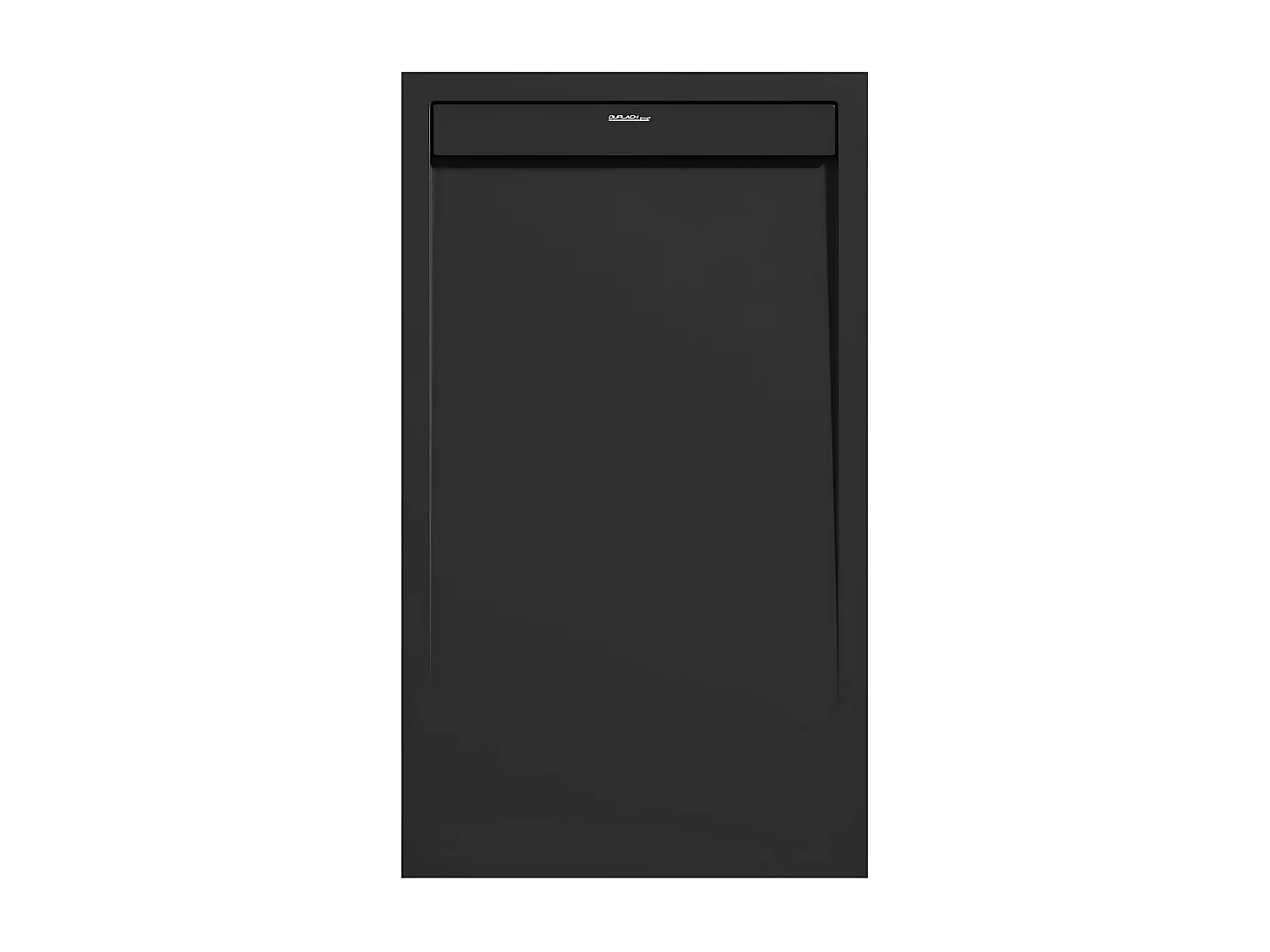 Receveur de douche Noir, finition Lisse Stone SMART, grille de couleur - 80 x 80 cm