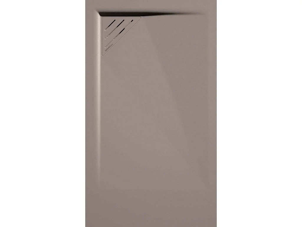 Receveur de douche Sable, finition Lisse Stone MIO, grille de couleur - 140 x 80 cm