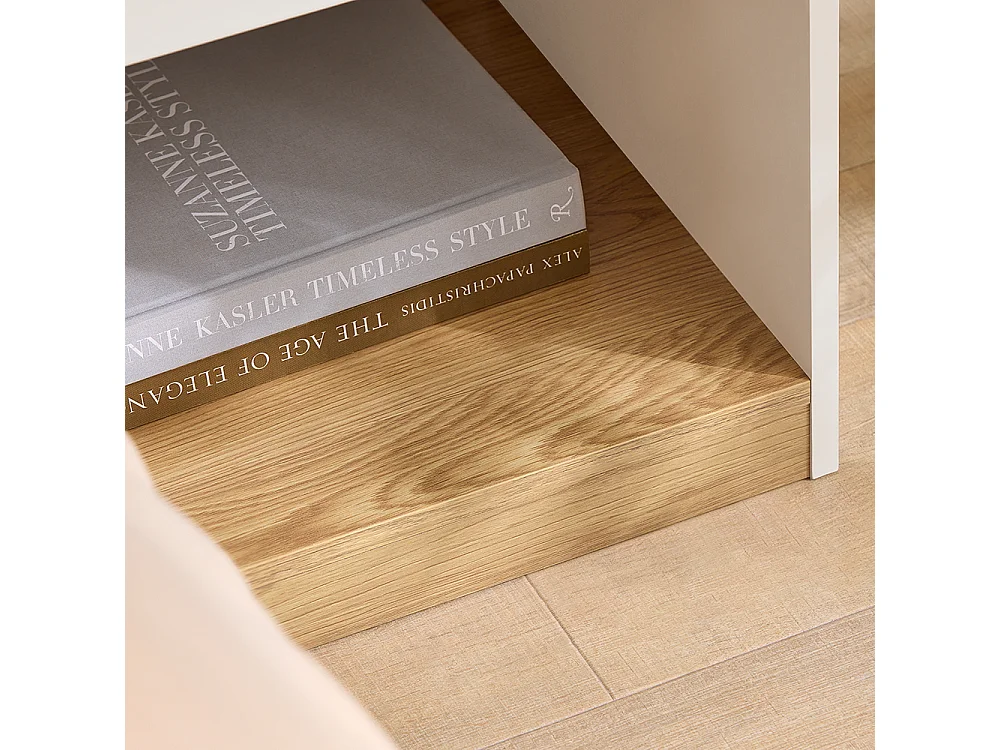 SoBuy FBT128-WN Table de Chevet, Table de Nuit, Table d'Appoint, Bout de Canapé avec 1 Tiroir pour Salon, Chambre