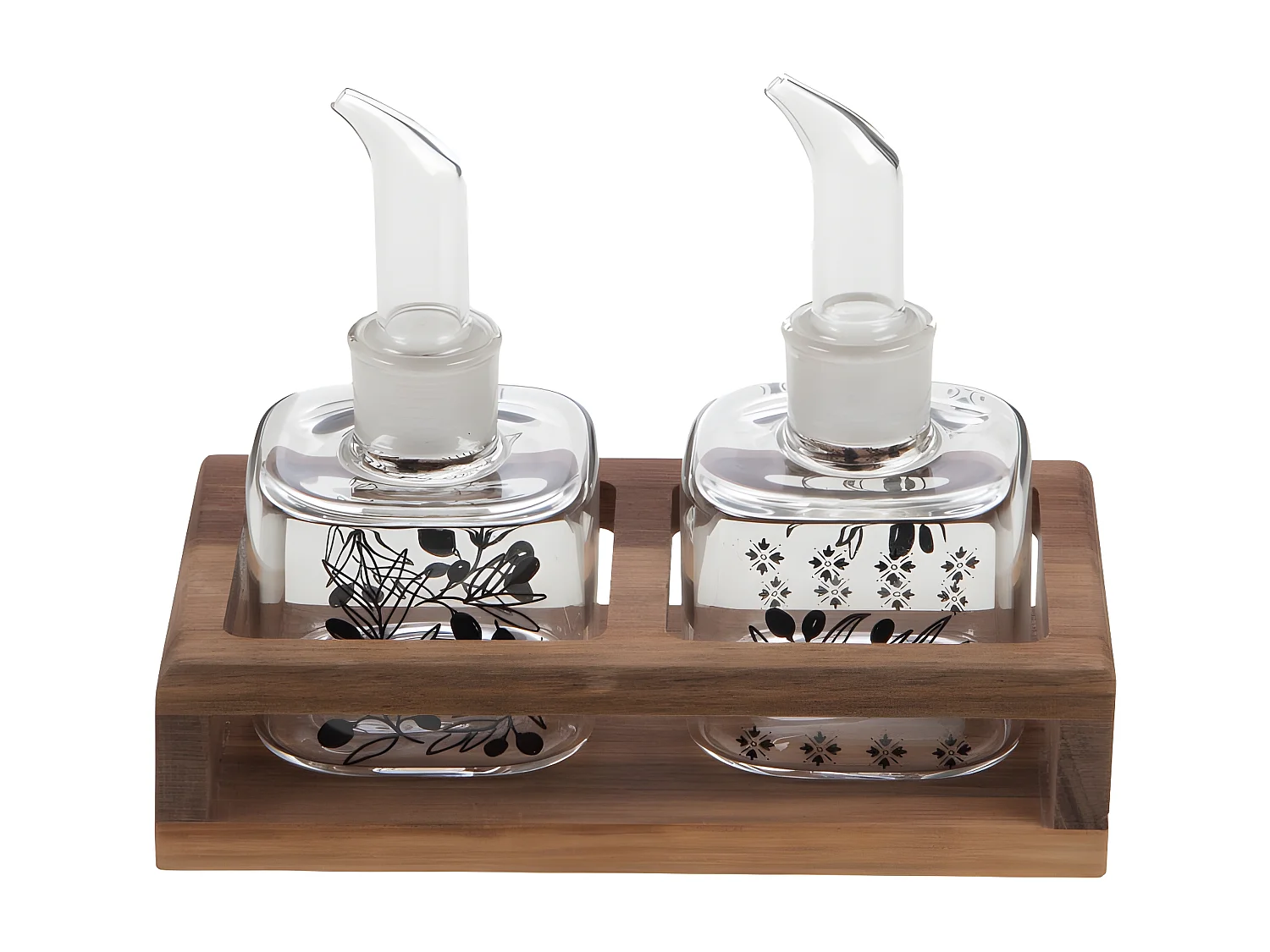 Support avec 2 pots huile et vinaigre