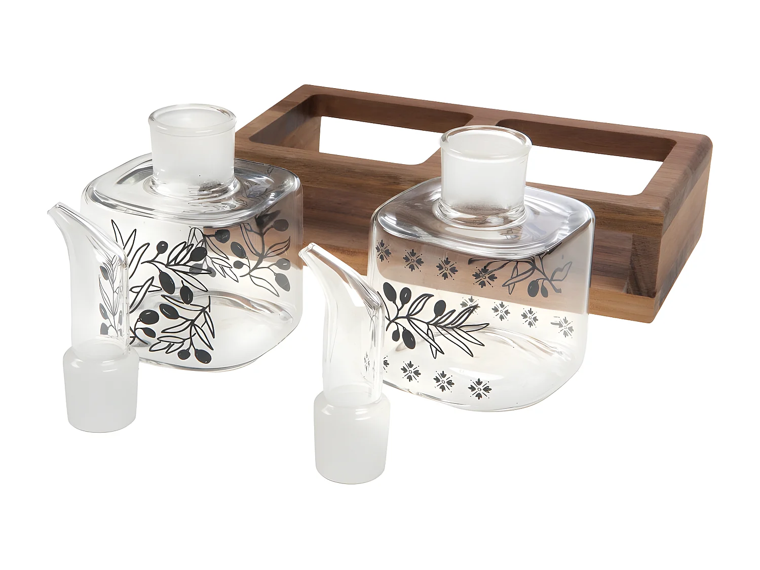 Support avec 2 pots huile et vinaigre