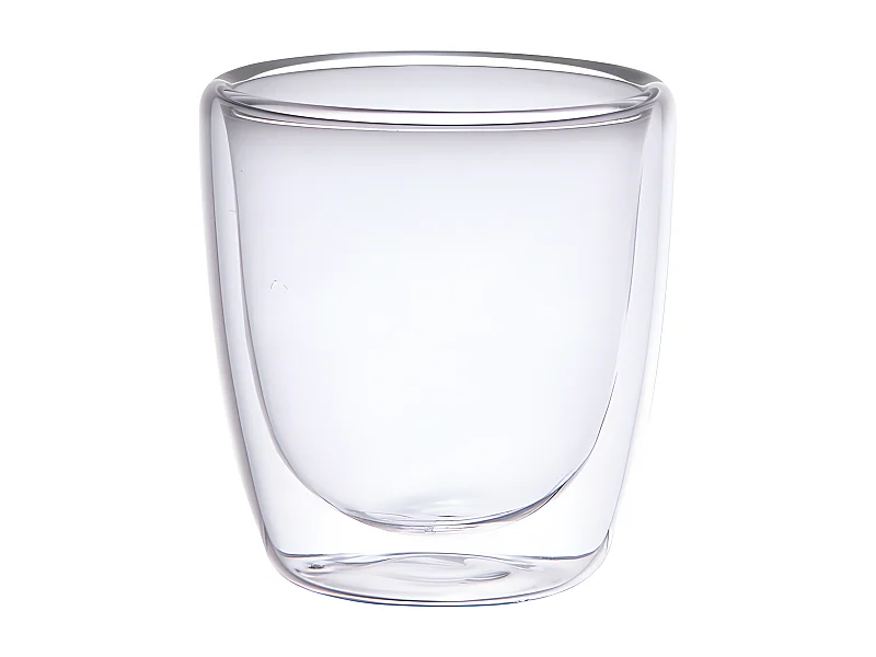 Set de 6 gobelets de 10 cl Volupt double paroi en verre borosilicate