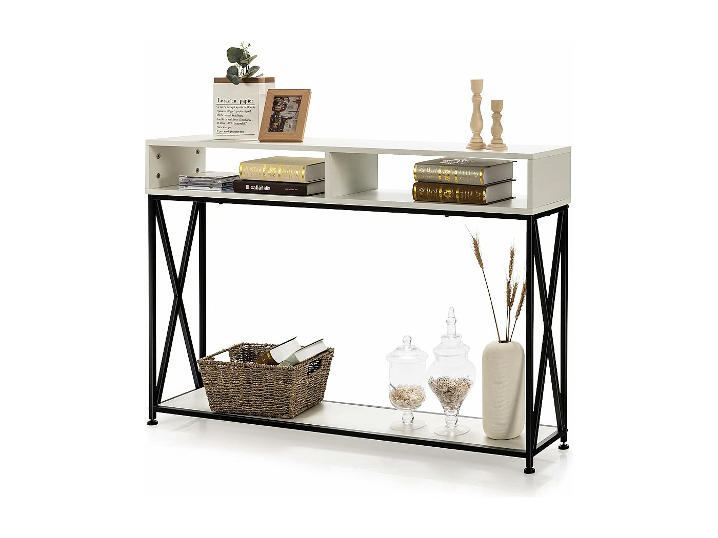 Table console de style industriel 120 x 23 x 79 cm