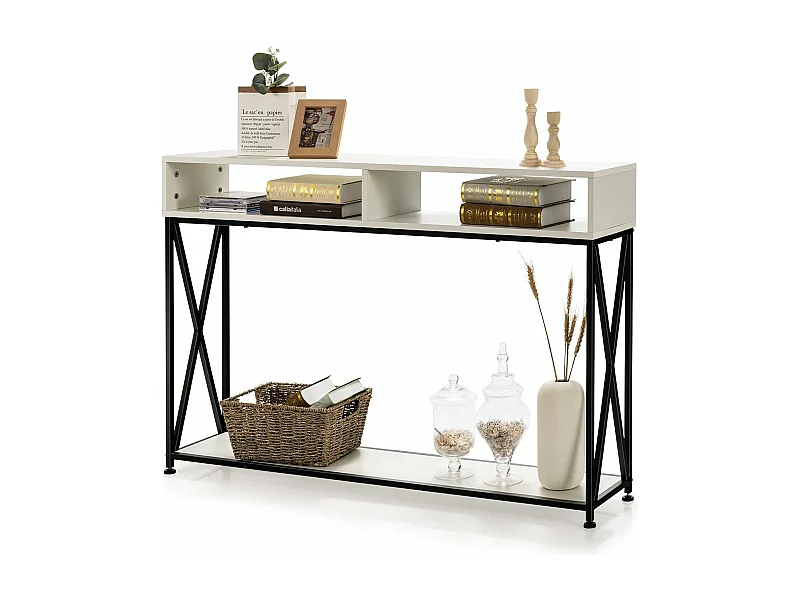 Table console de style industriel 120 x 23 x 79 cm