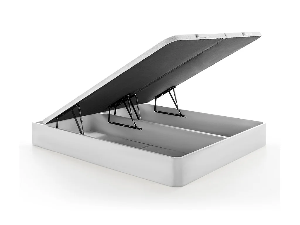 Conjunto 180 x 200 cm canapé blanco + colchón de muelles ensacados con colchoneta integrada de 28 cm de espesor - SUEÑO AMERICANO de YSMÉE