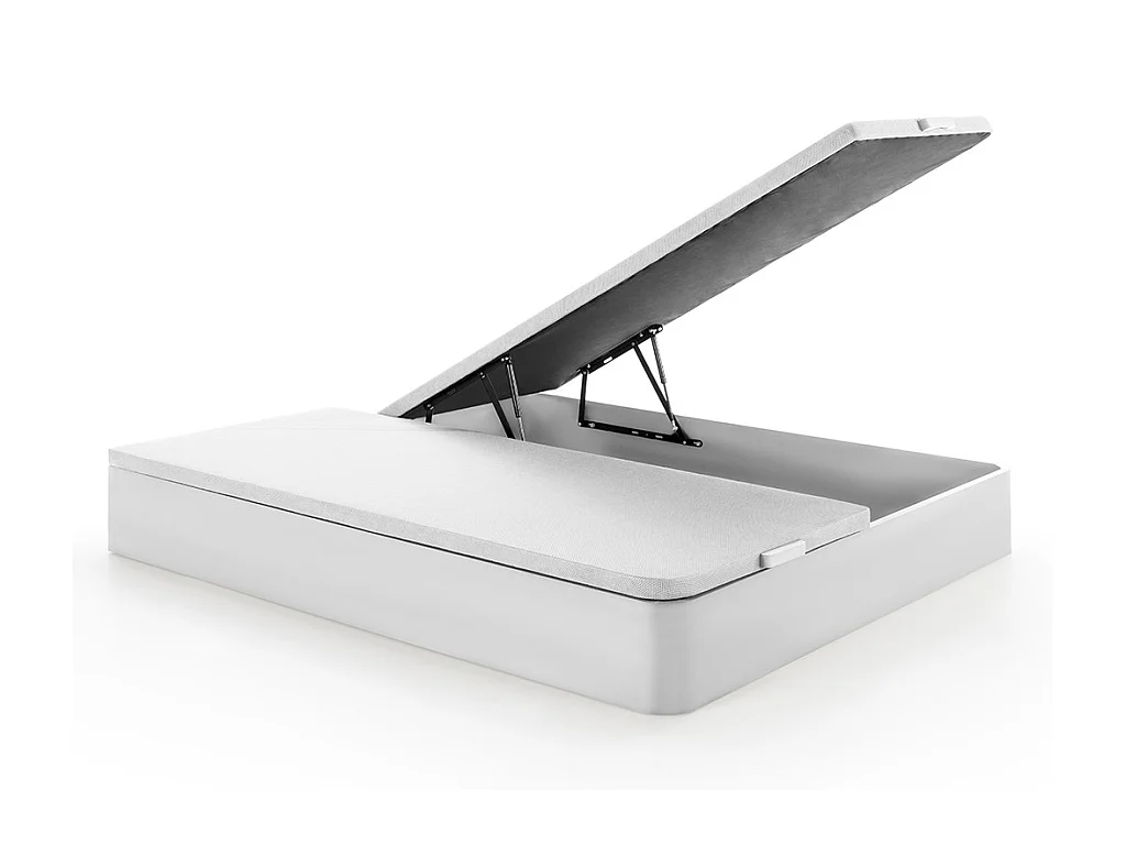 Conjunto 180 x 200 cm canapé blanco + colchón de muelles ensacados con colchoneta integrada de 28 cm de espesor - SUEÑO AMERICANO de YSMÉE